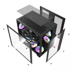 Aigo кутия Case ATX - C285 Black