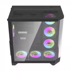 Aigo кутия Case ATX - FT418 PRO Black - 7 x 120 mm A-RGB fans included                          