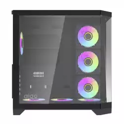 Aigo кутия Case ATX - FT418 PRO Black - 7 x 120 mm A-RGB fans included