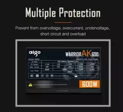 Aigo захранващ блок PSU 600W - Warrior AK600 RGB