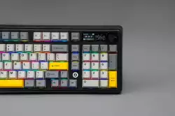 Ajazz геймърска механична клавиатура Wireless Gaming Mechanical Keyboard AK980 V2 - Gift Switch [Linear] (English US), Purple, White, Blue