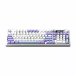 Ajazz геймърска механична клавиатура Wireless Gaming Mechanical Keyboard AK980 V2 - Gift Switch [Linear] (English US), Purple, White, Blue