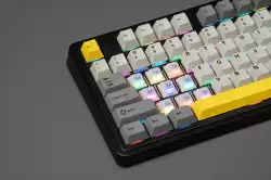 Ajazz геймърска механична клавиатура Wireless Gaming Mechanical Keyboard AK980 V2 - Gift Switch [Linear] (English US), Purple, White, Blue