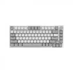 Ajazz геймърска механична клавиатура Gaming Mechanical Keyboard AK820 - AS Red Switch [Linear] (English US), Gray White, White Light