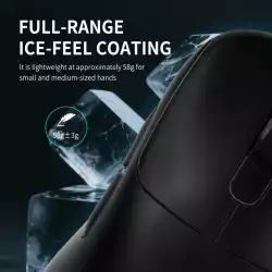 Ajazz професионална геймърска мишка AJ179 APEX - Wireless Gaming Mouse - 8K, Magnetic Charging Dock, Black
