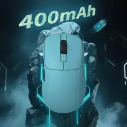 Ajazz професионална геймърска мишка AJ179 APEX - Wireless Gaming Mouse - 8K, Magnetic Charging Dock, Black