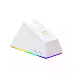 Ajazz професионална геймърска мишка AJ139 V2 MC - Wireless Gaming Mouse - 1K, Magnetic Charging Dock, White