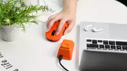 Ajazz професионална геймърска мишка AJ159 PRO - Wireless Gaming Mouse - 8K, Magnetic Charging Dock, White