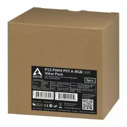Arctic Комплект вентилатори Fan Pack 3-in-1 - P12 PWM PST A-RGB (Black)