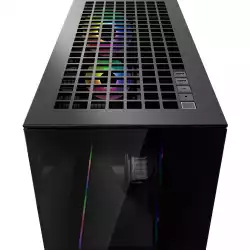 Arctic кутия Case E-ATX - Xtender VG (Mirror Black) - PCIe Gen 4 riser included, 5 A-RGB Fans included