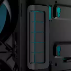 Arctic кутия Case E-ATX - Xtender VG (Mirror Black) - PCIe Gen 4 riser included, 5 A-RGB Fans included