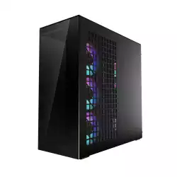 Arctic кутия Case E-ATX - Xtender VG (Mirror Black) - PCIe Gen 4 riser included, 5 A-RGB Fans included