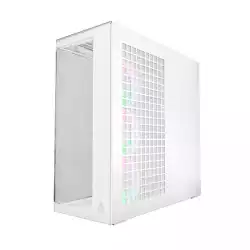 Arctic кутия Case E-ATX - Xtender VG (White) - PCIe Gen 4 riser included, 5 A-RGB Fans included