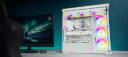 Arctic кутия Case E-ATX - Xtender (White) - 5 A-RGB Fans included