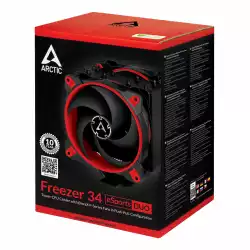 Arctic охладител Freezer 34 eSports DUO - Red - LGA2066/LGA1700/LGA1200/AM4