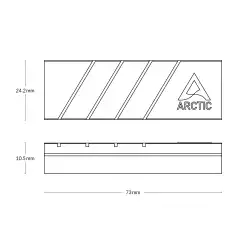 Arctic охладител M.2 2280 SSD Cooler - M2 Pro (Black)