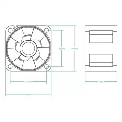 Arctic сървърен вентилатор Server Fan 40x40x28 Dual Ball - S4028-6K - ACFAN00185A