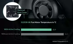 Arctic сървърен вентилатор Server Fan 120x120x38 Dual Ball - S12038-8K - ACFAN00294A