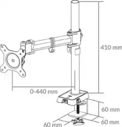 Arctic стойка за монитор Desk Mount Monitor 4xUSB - Z1 Gen 3