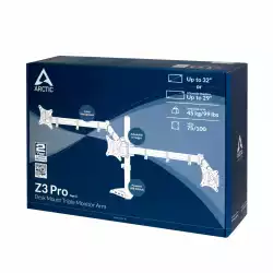 Arctic Стойка за монитори Desk Mount Triple Monitor Stand 4xUSB3.0 - Z3 Pro - Gen 3