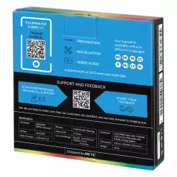 Arctic вентилатор Fan 120mm P12 PWM PST A-RGB 0dB (Black)