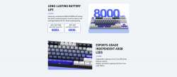 ATK професионална безжична геймърска механична клавиатура Wireless Professional Gaming Mechanical Keyboard - Z87 PRO Side Engraving - Aniya Switches