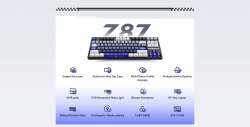 ATK професионална безжична геймърска механична клавиатура Wireless Professional Gaming Mechanical Keyboard - Z87 PRO Side Engraving - Aniya Switches