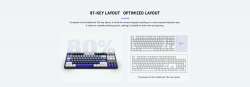 ATK професионална безжична геймърска механична клавиатура Wireless Professional Gaming Mechanical Keyboard - Z87 PRO Side Engraving - Aniya Switches