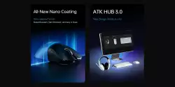 ATK професионална геймърска мишка Wireless Gaming Mouse F1 Ultimate 2.0 - 8K, Black