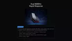 ATK професионална геймърска мишка Wireless Gaming Mouse Z1 PRO MAX - 8K, White