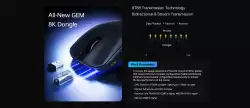 ATK професионална геймърска мишка Wireless Gaming Mouse F1 Ultimate 2.0 - 8K, Black