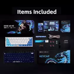 ATK професионална геймърска механична клавиатура Professional Gaming Mechanical Keyboard EDGE 60 HE Leviatan - 8K, TTC RGB Magneto Switches