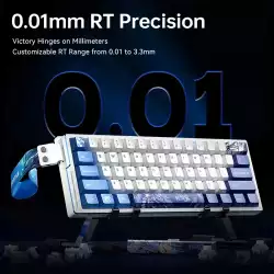 ATK професионална геймърска механична клавиатура Professional Gaming Mechanical Keyboard EDGE 60 HE Master Leviatan - 8K, Gateron Jade Pro Switches