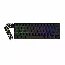 Aula геймърска механична клавиатура Wireless Gaming Mechanical Keyboard MINI 60 HE PRO 8K  - Stormrise Magnetic Switch [Linear] (English US), Black