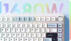 Aula геймърска механична клавиатура Wireless Gaming Mechanical Keyboard F75 - Reaper Switch [Linear] (English US), Purple, Beige, Green