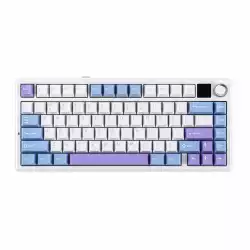 Aula геймърска механична клавиатура Wireless Gaming Mechanical Keyboard F75 MAX - Reaper Switch [Linear] (English US), White, Blue, Purple