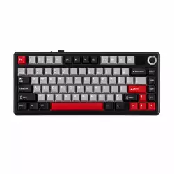 Aula геймърска механична клавиатура Wireless Gaming Mechanical Keyboard F75 MAX - Reaper Switch [Linear] (English US), Black, Red