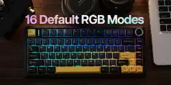 Aula геймърска механична клавиатура Wireless Gaming Mechanical Keyboard F75 Thunder Black - Reaper Switch [Linear] (English US)
