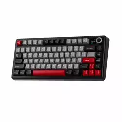 Aula геймърска механична клавиатура Wireless Gaming Mechanical Keyboard F75 MAX - Reaper Switch [Linear] (English US), Black, Red