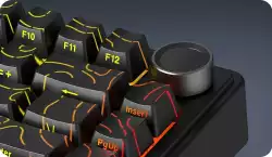 Aula геймърска механична клавиатура Wireless Gaming Mechanical Keyboard F75HE - Black King Magnetic Switch [Linear] (English US), Black, Gray
