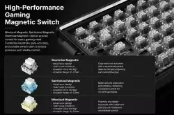 Aula геймърска механична клавиатура Wireless Gaming Mechanical Keyboard HERO 75 HE - Stormrise Magnetic Switch [Linear] (English US), Black