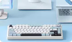 Aula геймърска механична клавиатура Wireless Gaming Mechanical Keyboard F75 - Reaper Switch [Linear] (English US), Purple, Beige, Green