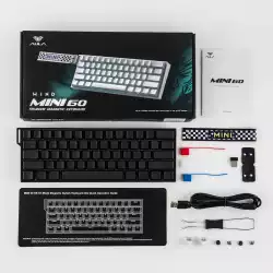 Aula геймърска механична клавиатура Wireless Gaming Mechanical Keyboard MINI 60 HE PRO 8K  - Stormrise Magnetic Switch [Linear] (English US), Black