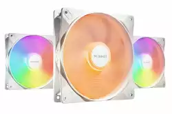 be quiet! комплект вентилатори Fan Pack 3-in-1 3 x 140mm - LIGHT WINGS LX 140mm PWM high-speed White Triple-Pack