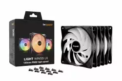 be quiet! комплект вентилатори Fan Pack 3-in-1 3 x 120mm - LIGHT WINGS LX 120mm PWM high-speed Triple-Pack