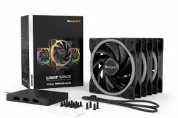 be quiet! комплект вентилатори Fan Pack 3-in-1 3 x 120mm - LIGHT WINGS 120mm PWM high-speed Triple-Pack