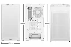 be quiet! кутия Case ATX - Pure Base 501 LX White                          