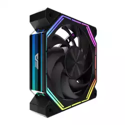 Darkflash Комплект вентилатори Fan Pack 3-in-1 3x120mm - INF34 Black, Daisy-Chain, Addressable RGB