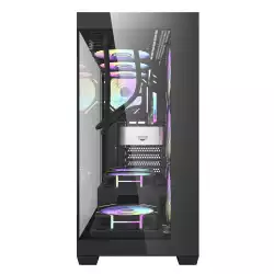 Darkflash кутия Case ATX - DS900 Black - 7 x 120 mm A-RGB fans included, USB-C