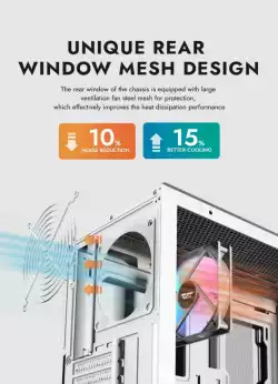 Darkflash кутия Case ATX - DS900 Mesh Black - 4 x 120 mm A-RGB fans included